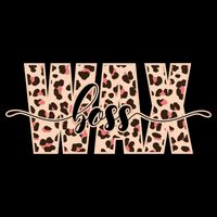 Esthetician Leopard Pattern Waxing Wax Boss Meaningful Gift Drawstring Bag