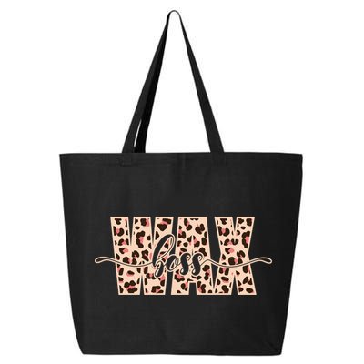 Esthetician Leopard Pattern Waxing Wax Boss Meaningful Gift 25L Jumbo Tote