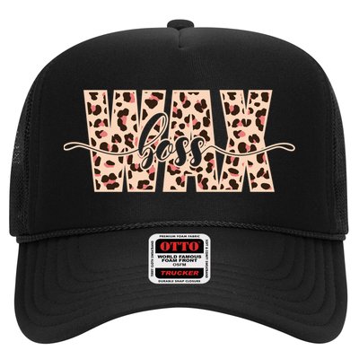Esthetician Leopard Pattern Waxing Wax Boss Meaningful Gift Trucker Hat