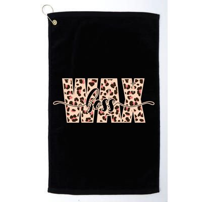 Esthetician Leopard Pattern Waxing Wax Boss Meaningful Gift Golf Towel