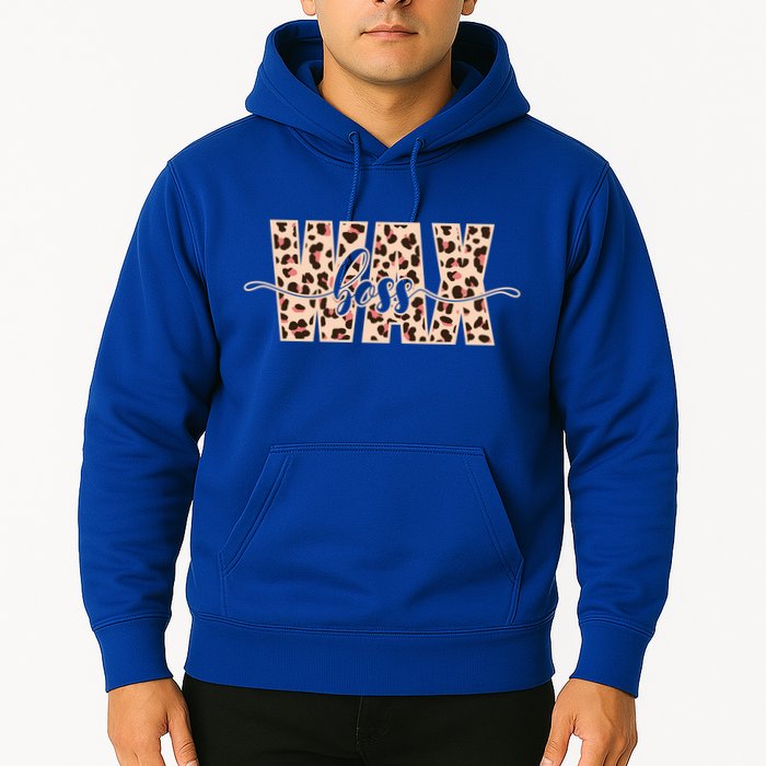 Esthetician Leopard Pattern Waxing Wax Boss Meaningful Gift Hoodie
