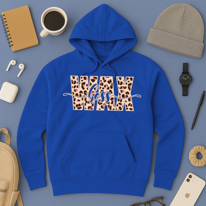 Esthetician Leopard Pattern Waxing Wax Boss Meaningful Gift Hoodie