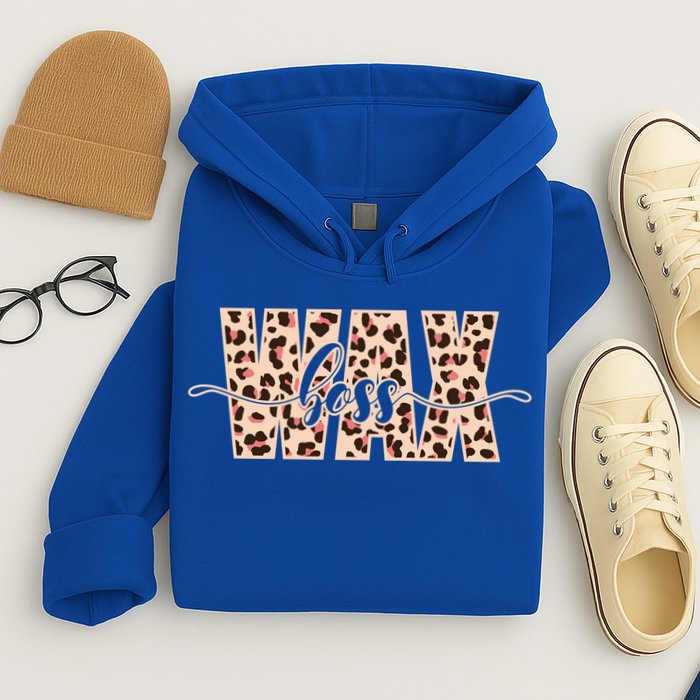 Esthetician Leopard Pattern Waxing Wax Boss Meaningful Gift Hoodie