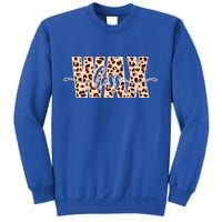 Esthetician Leopard Pattern Waxing Wax Boss Meaningful Gift Sweatshirt