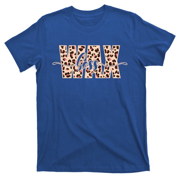 Esthetician Leopard Pattern Waxing Wax Boss Meaningful Gift T-Shirt