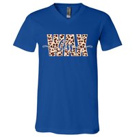 Esthetician Leopard Pattern Waxing Wax Boss Meaningful Gift V-Neck T-Shirt