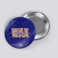 Esthetician Leopard Pattern Waxing Wax Boss Meaningful Gift Button
