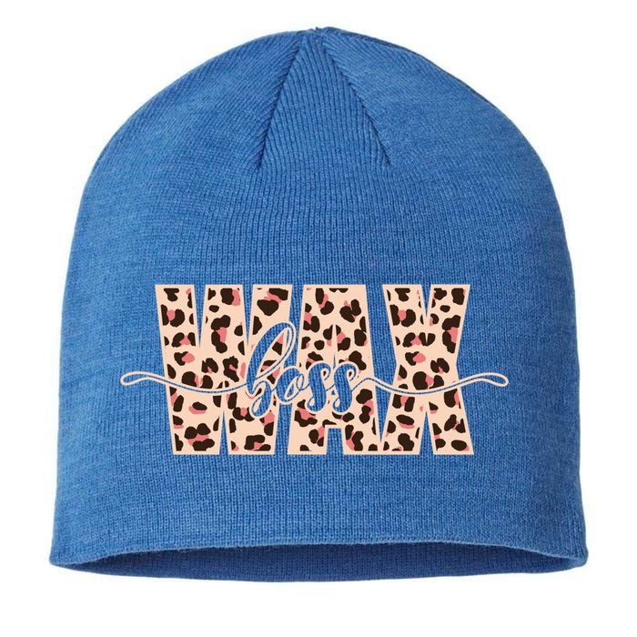 Esthetician Leopard Pattern Waxing Wax Boss Meaningful Gift Sustainable Beanie