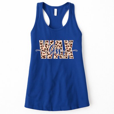 Esthetician Leopard Pattern Waxing Wax Boss Meaningful Gift Womens Tank Top
