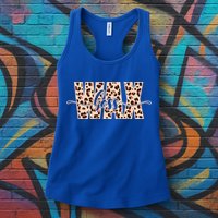 Esthetician Leopard Pattern Waxing Wax Boss Meaningful Gift Womens Tank Top