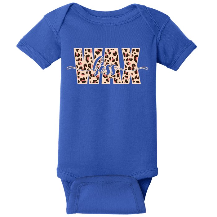Esthetician Leopard Pattern Waxing Wax Boss Meaningful Gift Baby Bodysuit