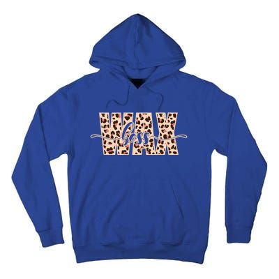 Esthetician Leopard Pattern Waxing Wax Boss Meaningful Gift Tall Hoodie