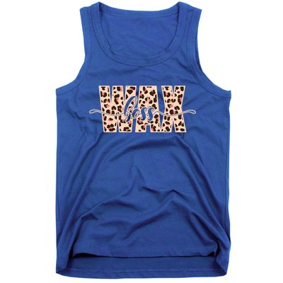 Esthetician Leopard Pattern Waxing Wax Boss Meaningful Gift Tank Top
