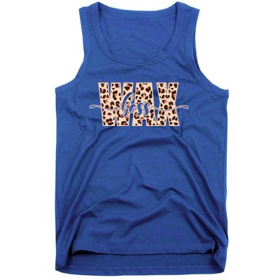 Esthetician Leopard Pattern Waxing Wax Boss Meaningful Gift Tank Top