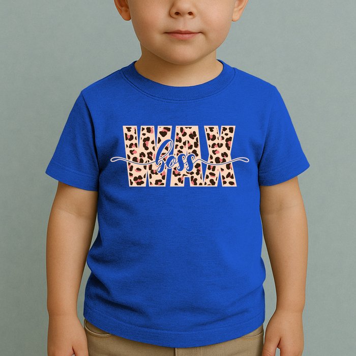 Esthetician Leopard Pattern Waxing Wax Boss Meaningful Gift Toddler T-Shirt