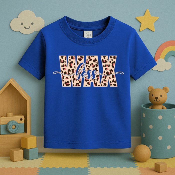 Esthetician Leopard Pattern Waxing Wax Boss Meaningful Gift Toddler T-Shirt