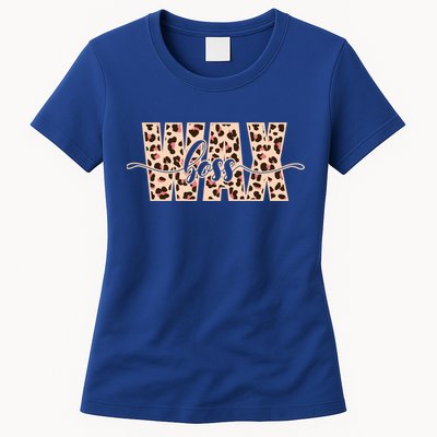 Esthetician Leopard Pattern Waxing Wax Boss Meaningful Gift Womens T-Shirt