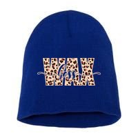 Esthetician Leopard Pattern Waxing Wax Boss Meaningful Gift Short Acrylic Beanie