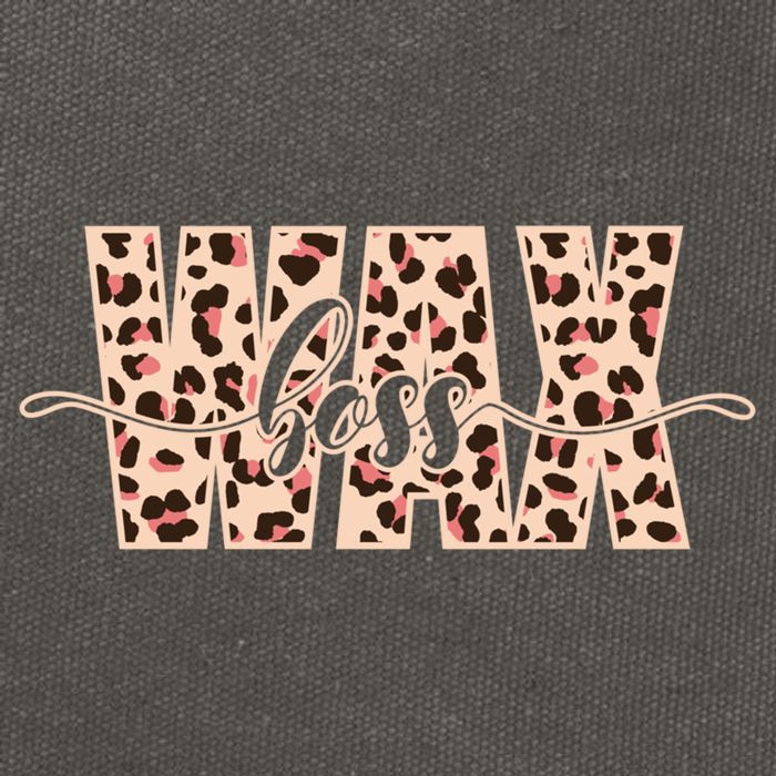 Esthetician Leopard Pattern Waxing Wax Boss Meaningful Gift Cotton Canvas Backpack