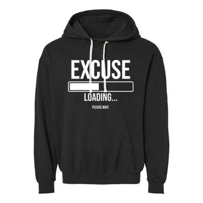 Excuse Loading Please Wait Garment-Dyed Fleece Hoodie