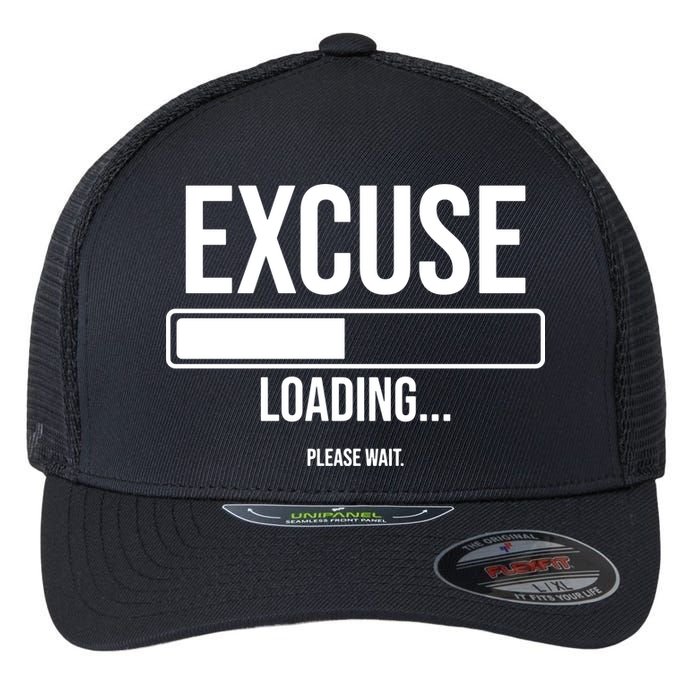 Excuse Loading Please Wait Flexfit Unipanel Trucker Cap