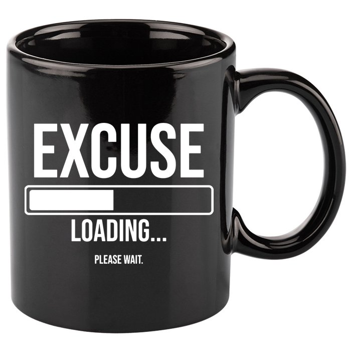 Excuse Loading Please Wait 11oz C Handle Ceramic Mug