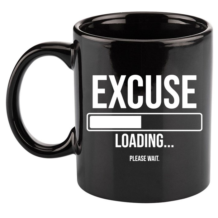 Excuse Loading Please Wait 11oz C Handle Ceramic Mug
