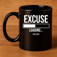 Excuse Loading Please Wait 11oz C Handle Ceramic Mug