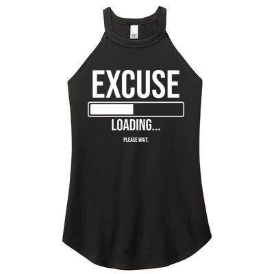 Excuse Loading Please Wait Women's Perfect Tri Rocker Tank