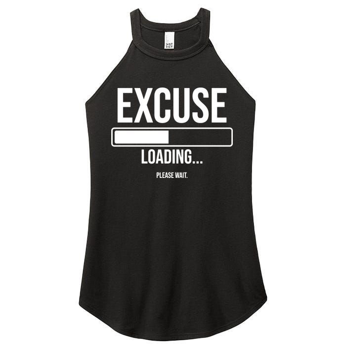 Excuse Loading Please Wait Women's Perfect Tri Rocker Tank