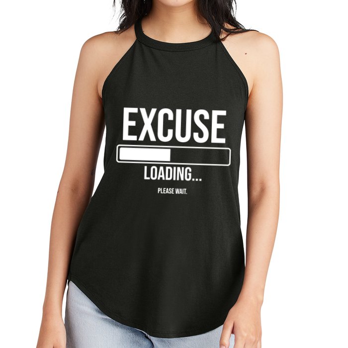Excuse Loading Please Wait Women's Perfect Tri Rocker Tank