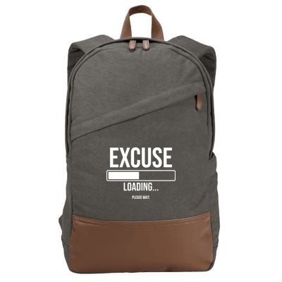 Excuse Loading Please Wait Cotton Canvas Backpack