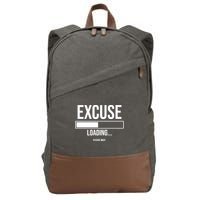 Excuse Loading Please Wait Cotton Canvas Backpack