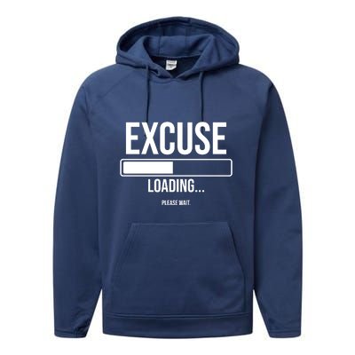 Excuse Loading Please Wait Performance Fleece Hoodie