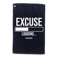 Excuse Loading Please Wait Golf Towel