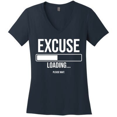 Excuse Loading Please Wait Women's V-Neck T-Shirt