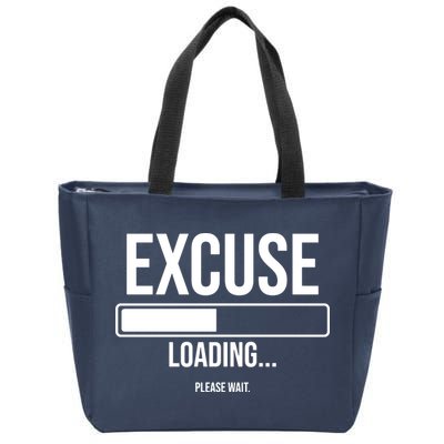 Excuse Loading Please Wait Zip Tote Bag