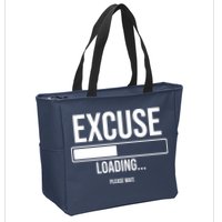 Excuse Loading Please Wait Zip Tote Bag