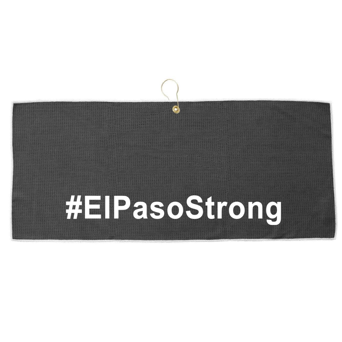 #ElPasoStrong Large Microfiber Waffle Golf Towel