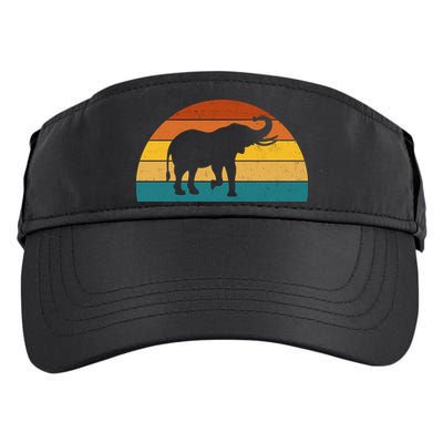 Elephant Lover Retro Sunset Adult Drive Performance Visor