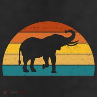 Elephant Lover Retro Sunset Beanie