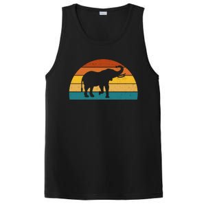 Elephant Lover Retro Sunset PosiCharge Competitor Tank