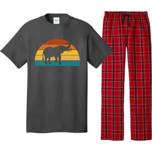 Elephant Lover Retro Sunset Pajama Set