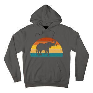 Elephant Lover Retro Sunset Tall Hoodie