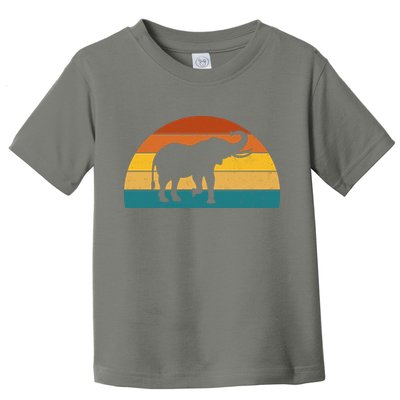 Elephant Lover Retro Sunset Toddler T-Shirt