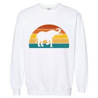 Elephant Lover Retro Sunset Garment-Dyed Sweatshirt