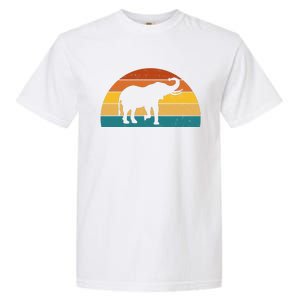 Elephant Lover Retro Sunset Garment-Dyed Heavyweight T-Shirt