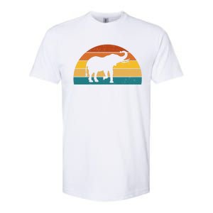 Elephant Lover Retro Sunset Softstyle CVC T-Shirt