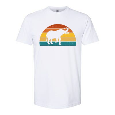 Elephant Lover Retro Sunset Softstyle® CVC T-Shirt