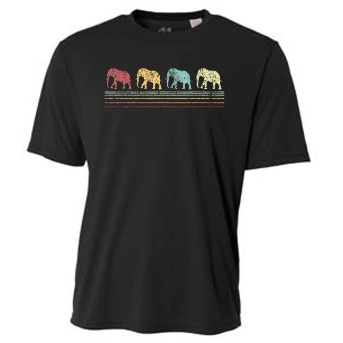 Elephant Lover Retro Elephant animal Cooling Performance Crew T-Shirt